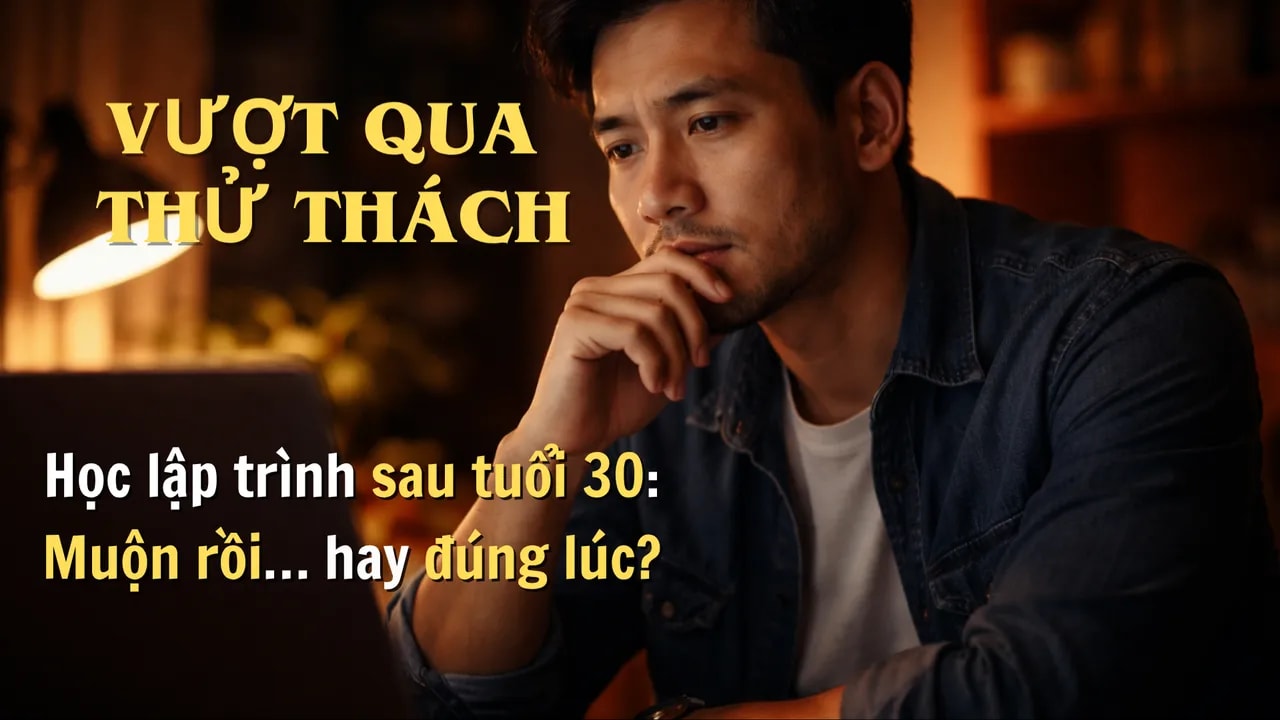 Học lập trình sau tuổi 30: Muộn rồi… hay đúng lúc?